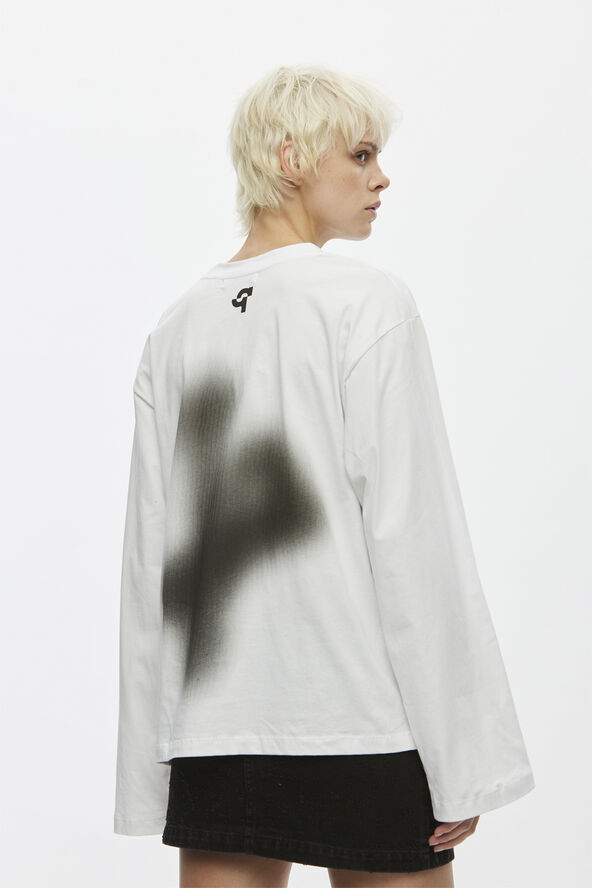Oval Square Select Ls Tee White
