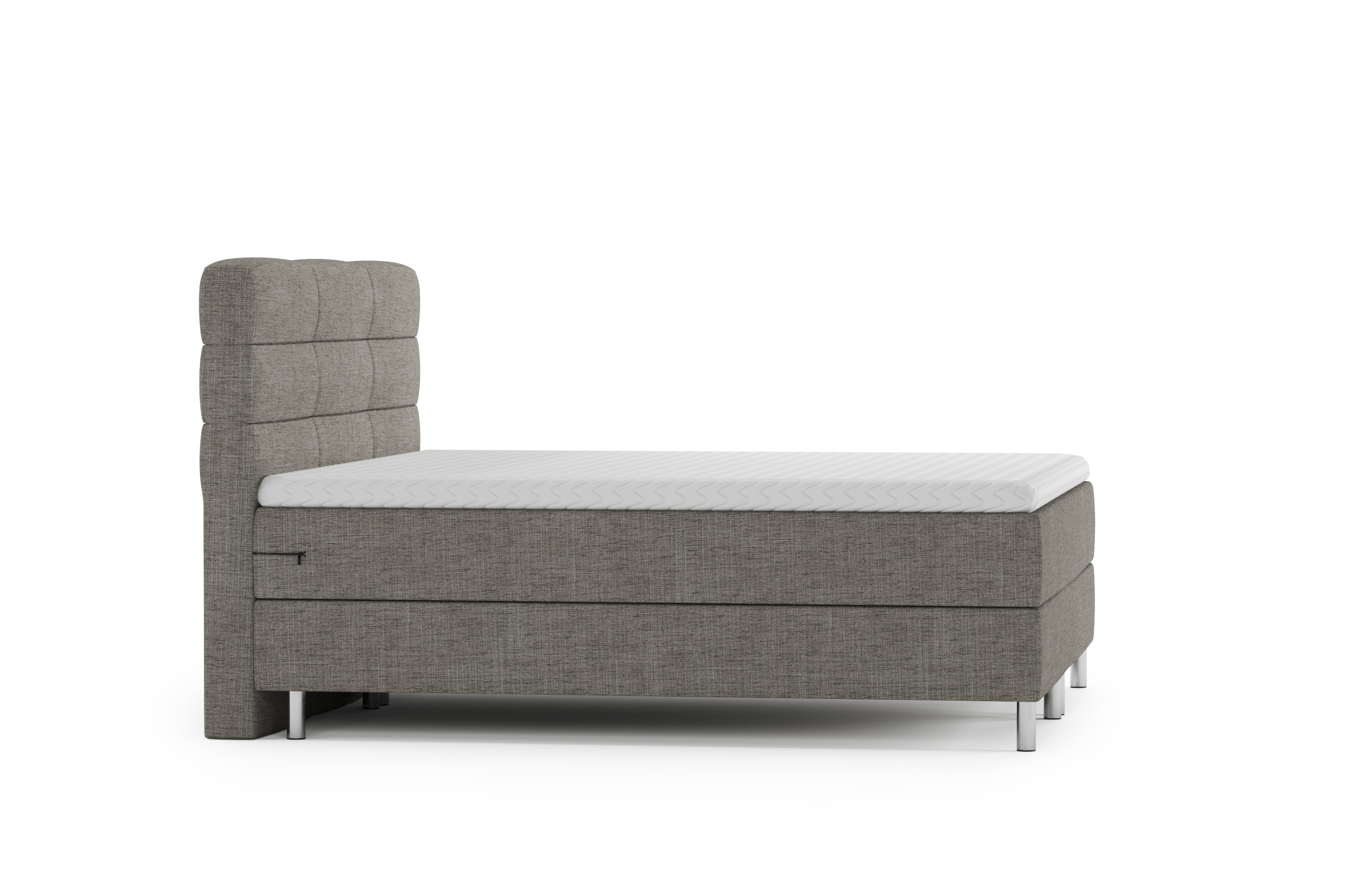 Boxspringbett MIDNIGHT 180 x 200 cm grau