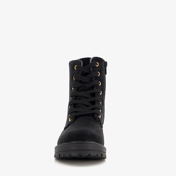 Blue Box meisjes veterboots met gouden details