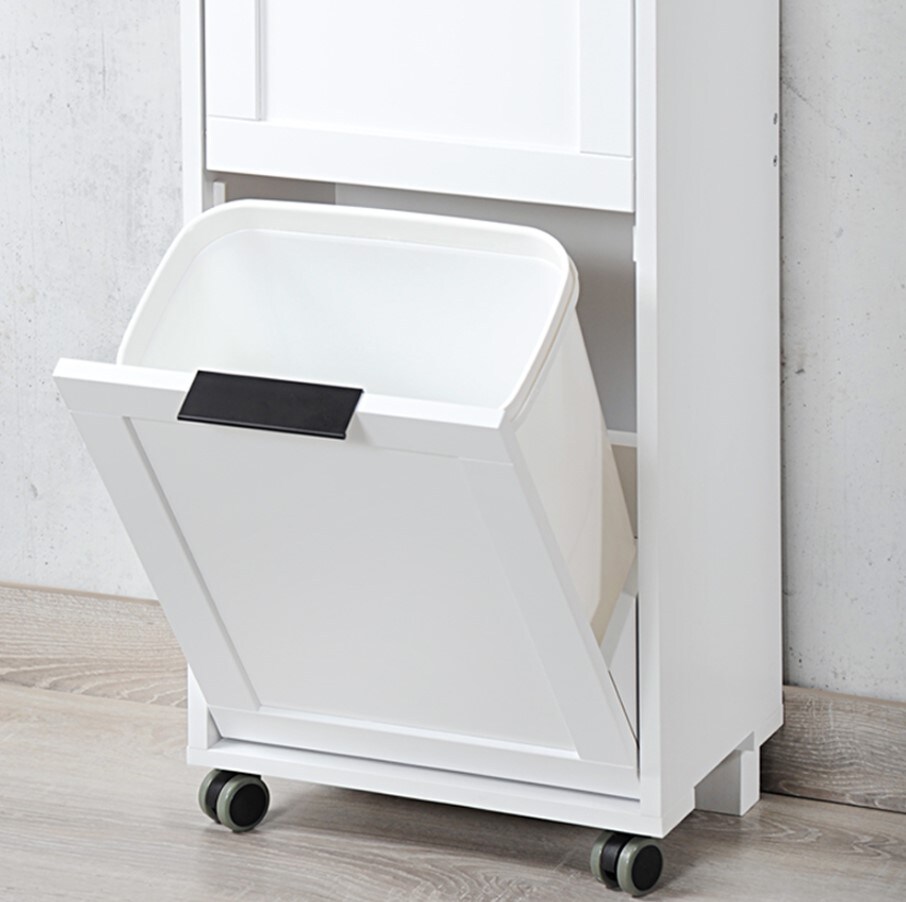 KESPER Küchenwagen mit Mülltrennsystem, weiß