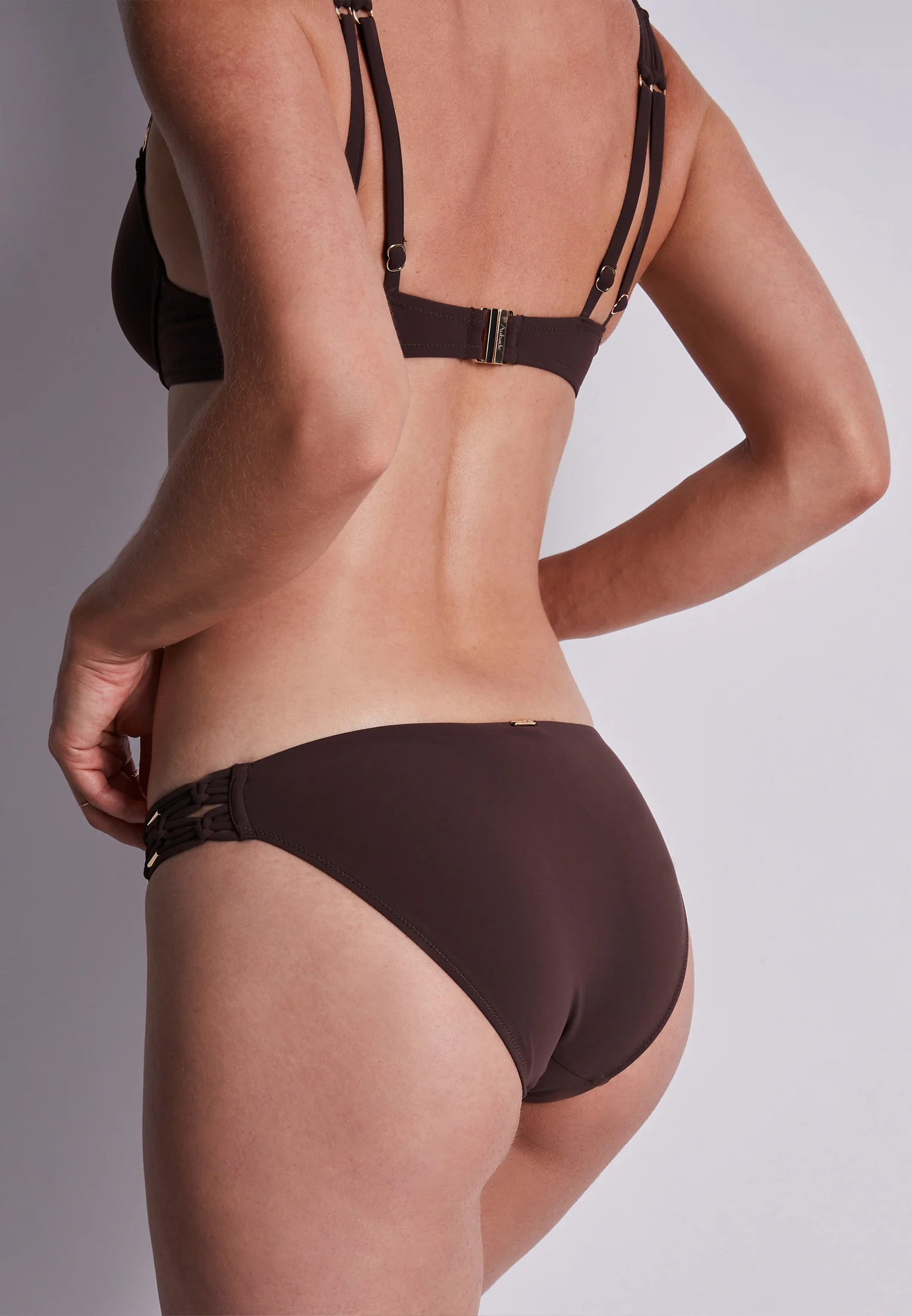 GIPSY MUSE - Bas de maillot de bain culotte brésilienne | Marron