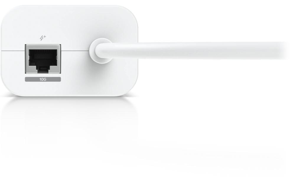 Netzteil 30W PoE+ IntegriertEin AC-Adapter mit integriertem PoE, der es dem UniFi Cloud Gateway-Gerät ermöglicht, PoE-Ausgang an einem einzigen Port zu unterstützen