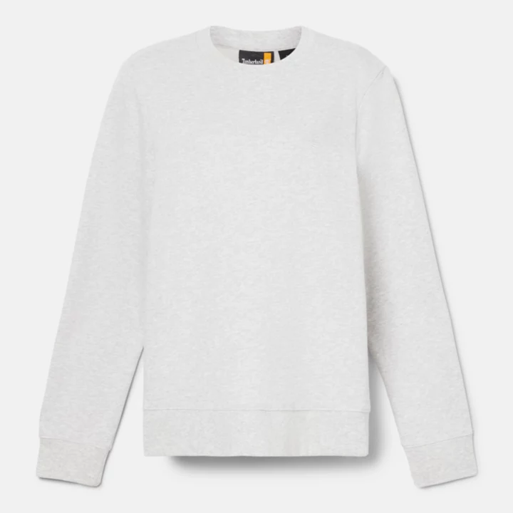 Sweat à col rond et envers brossé pour femme en gris