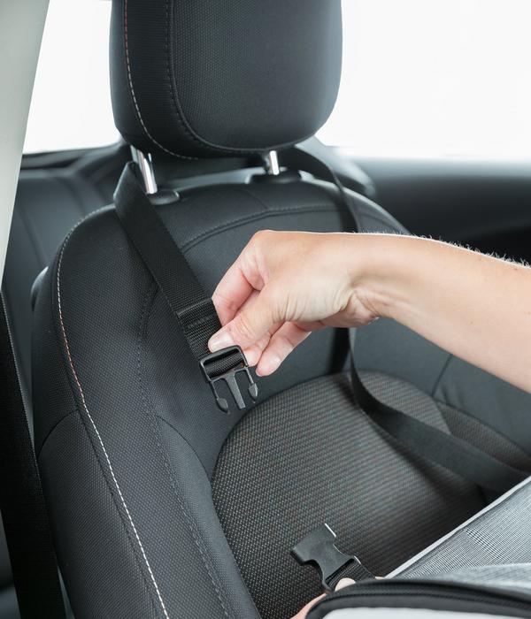 Trixie Autositz, grau/schwarz, ca. B44/H37/T40