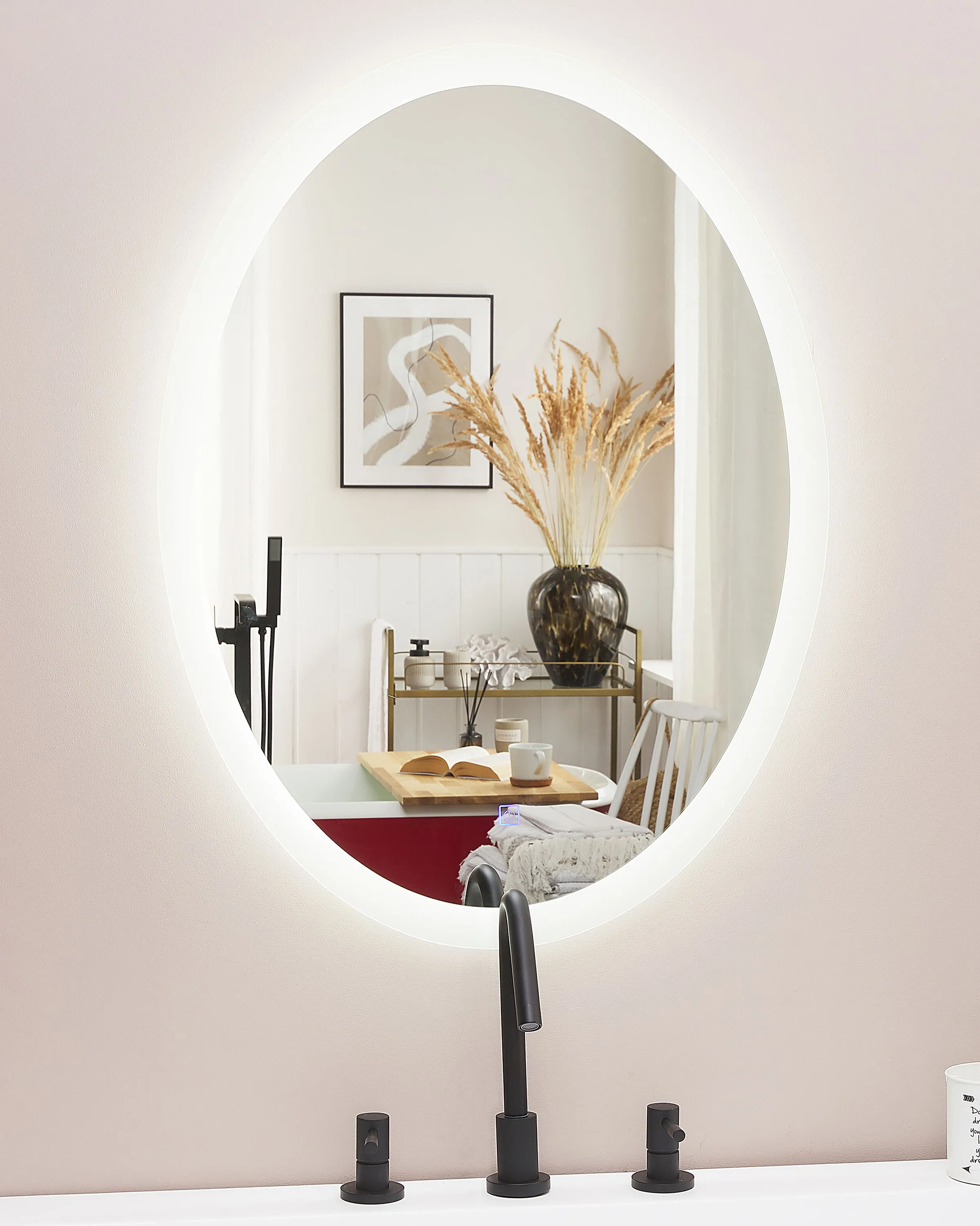 LED badkamerspiegel VIRIAT 60 cm 80 cm Zilver