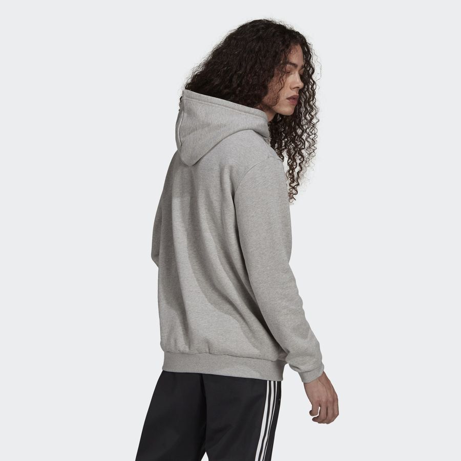 adidas Originals Sweat à Capuche Trefoil - Gris/Blanc