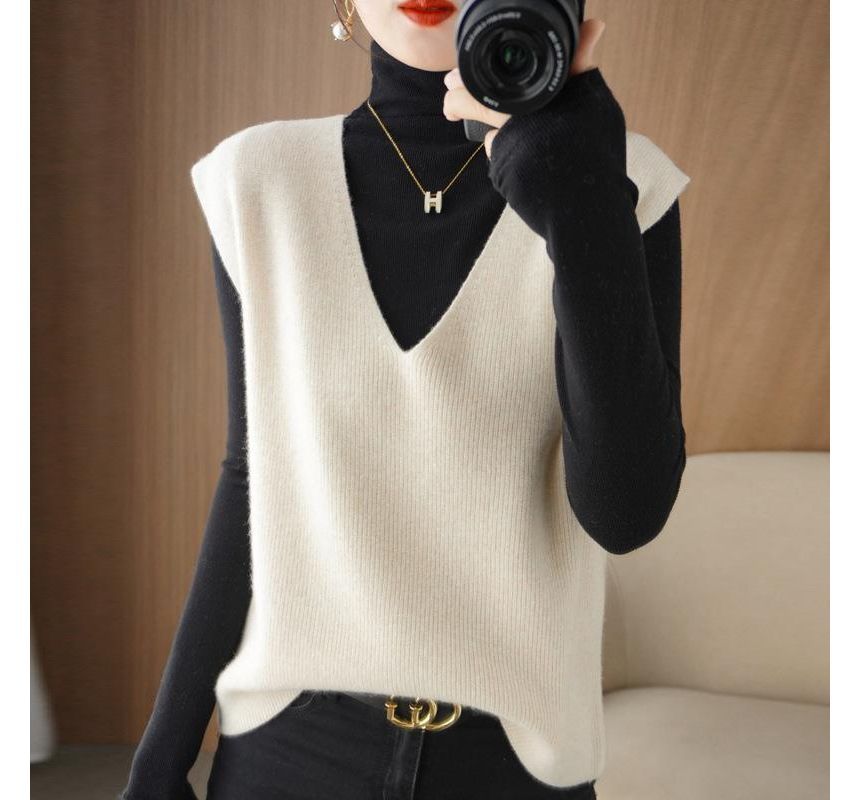 Gistinty - V-hals effen vest