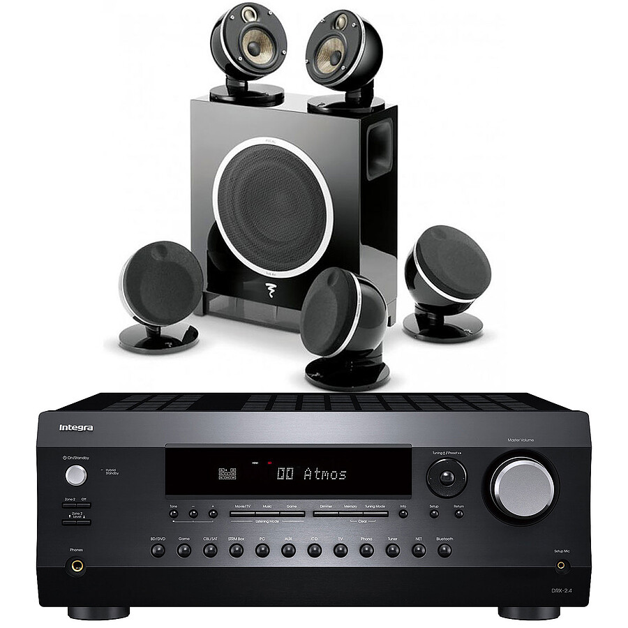 Integra DRX 2.4 Noir + Focal Dôme Flax Pack 5.1 Noir