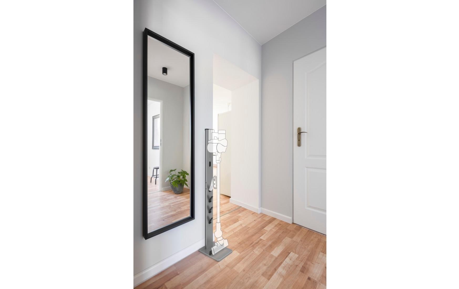 Organizer 128 cm, SilberStandfuss für Akkustaubsauger