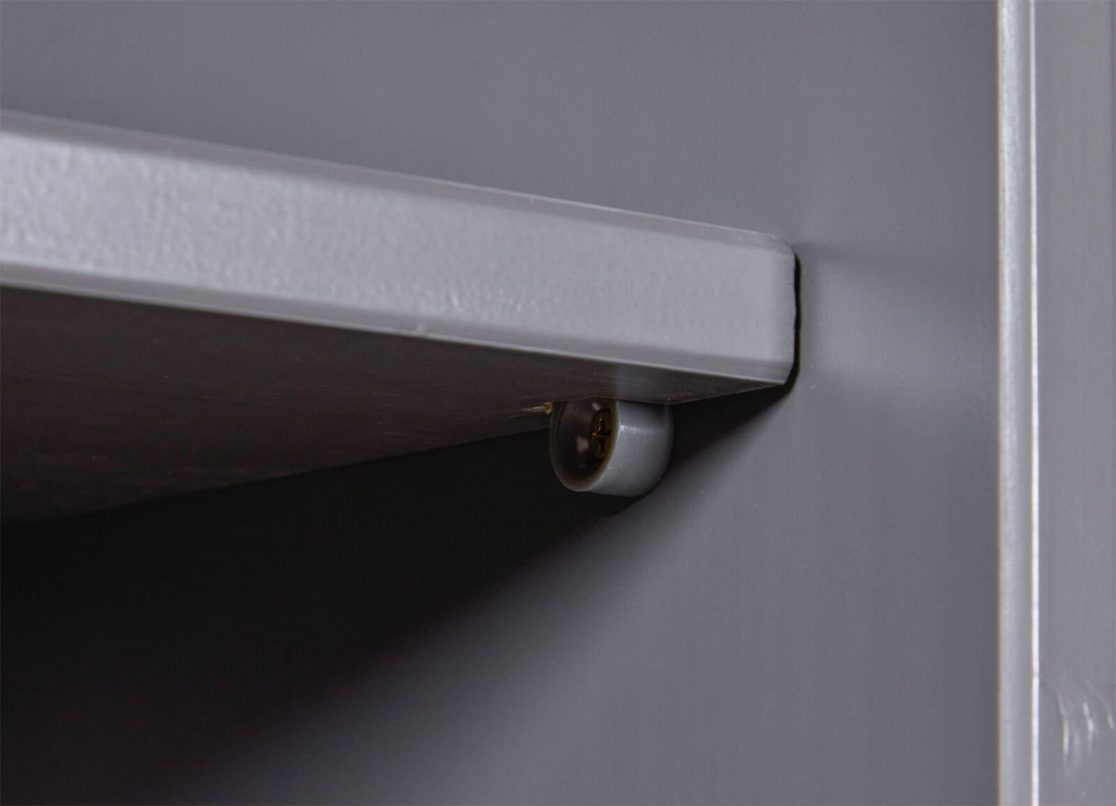 Regal Niclas Massivholz grau/braun 90x190x38,1 cm