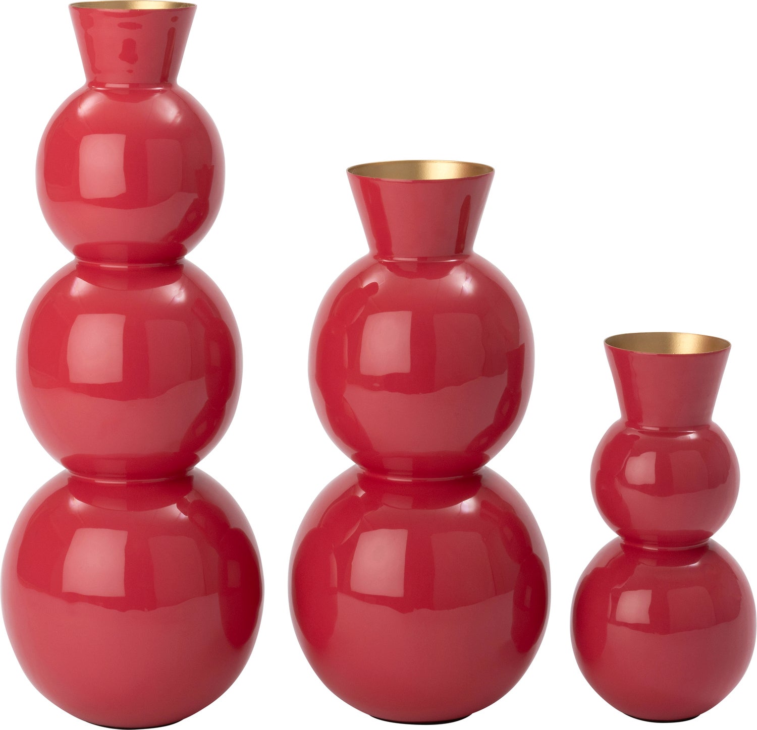 Intratuin vaas Lieve rood D 18 H 48,5 cm