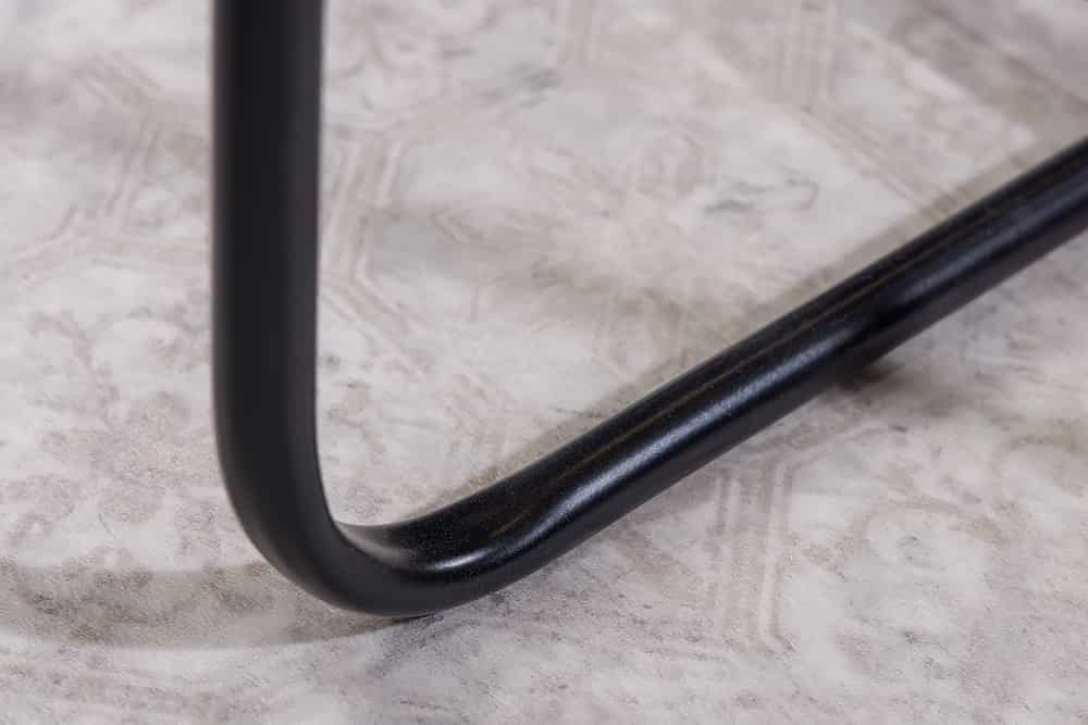 Runder Beistelltisch CASABLANCA 50cm messing gold schwarz Tablett abnehmbar klappbar