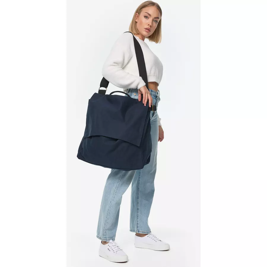 The Organic Company Schultertasche Big Shoulder Rei - dark blue