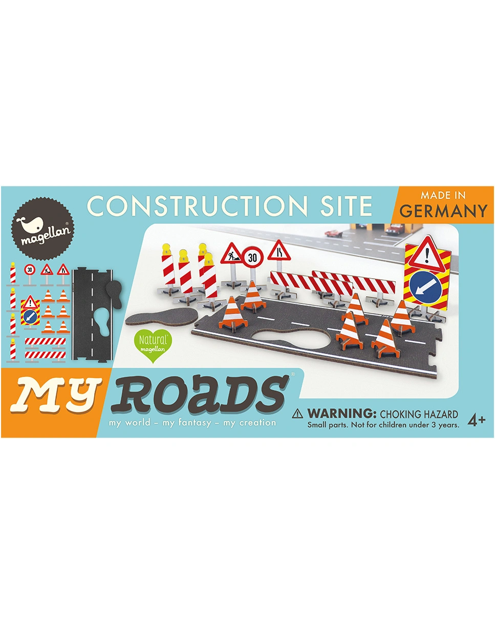 Straßenbau-Set MyRoads CONSTRUCTION SITE 37-teilig