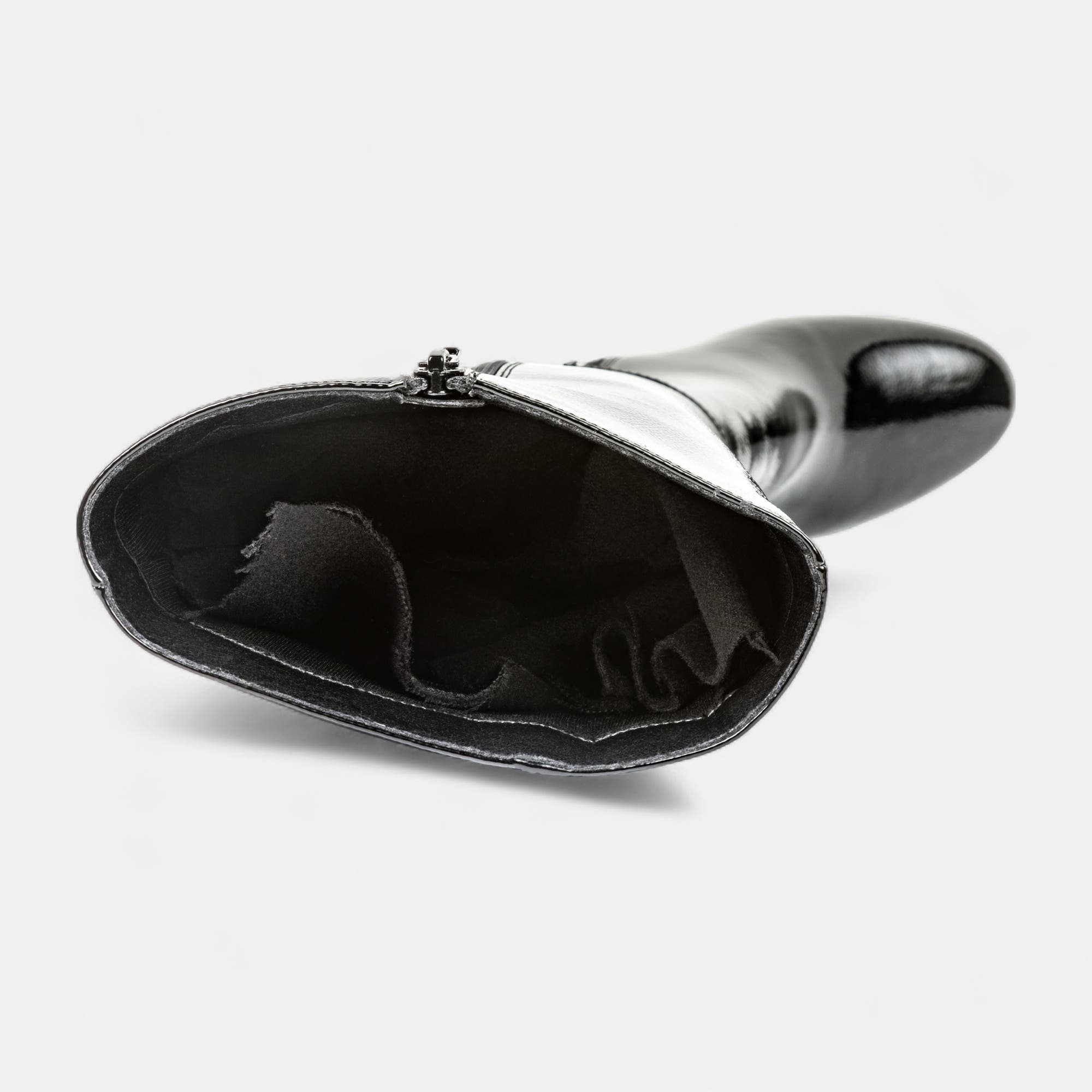 Bottes à talon Femme noir vernis