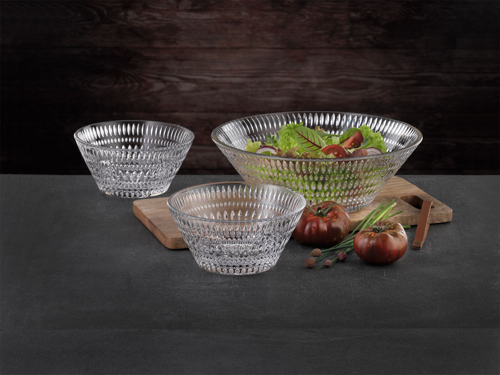 Nachtmann Schalen-Set ETHNO 3-teilig Kristallglas