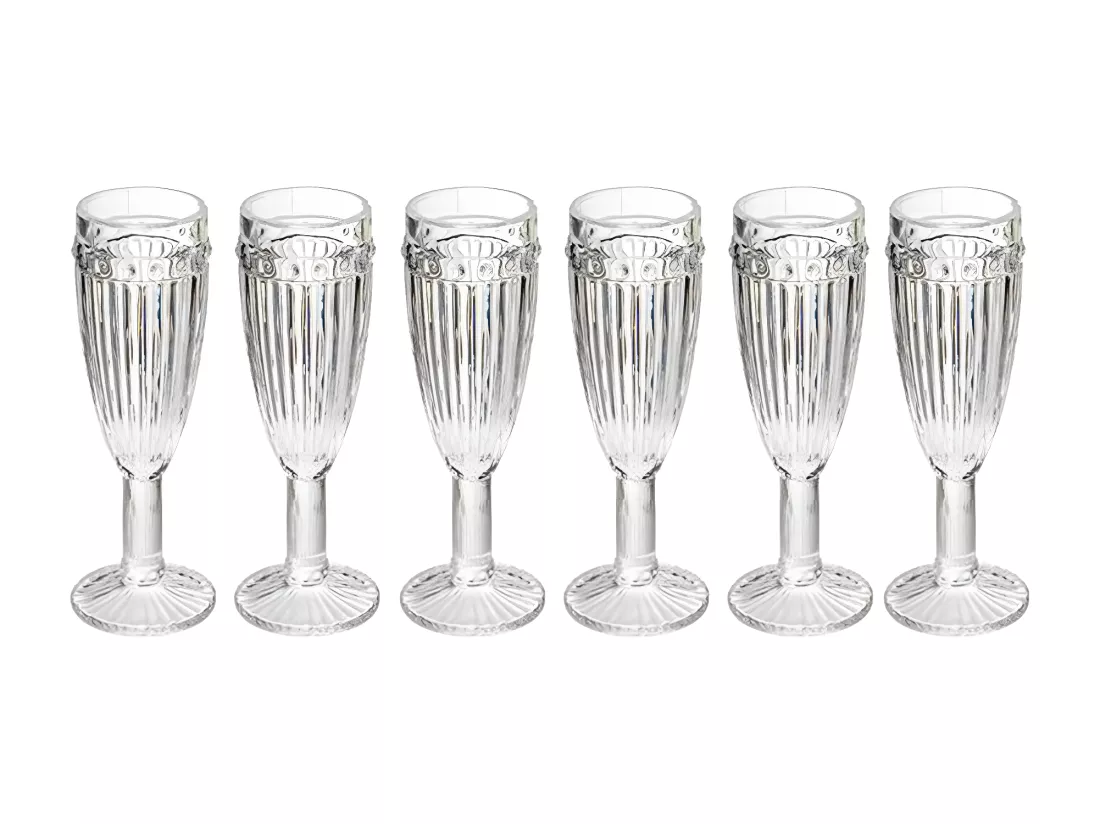 Lot de 6 Flûtes à Champagne 