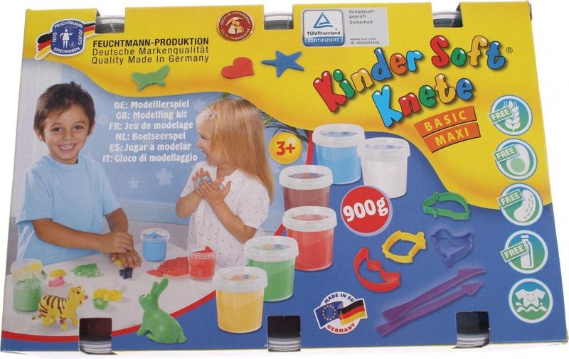 Feuchtmann - Boetseerklei Maxi - 6 Kleuren - 6x 150 Gram