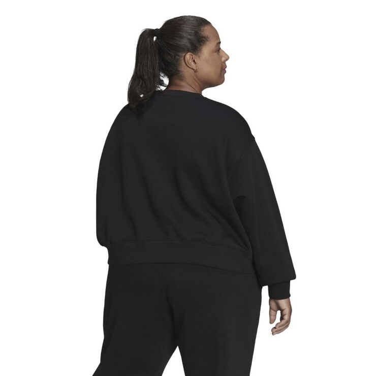 adidas essential crew sweatshirt (plus size) Black