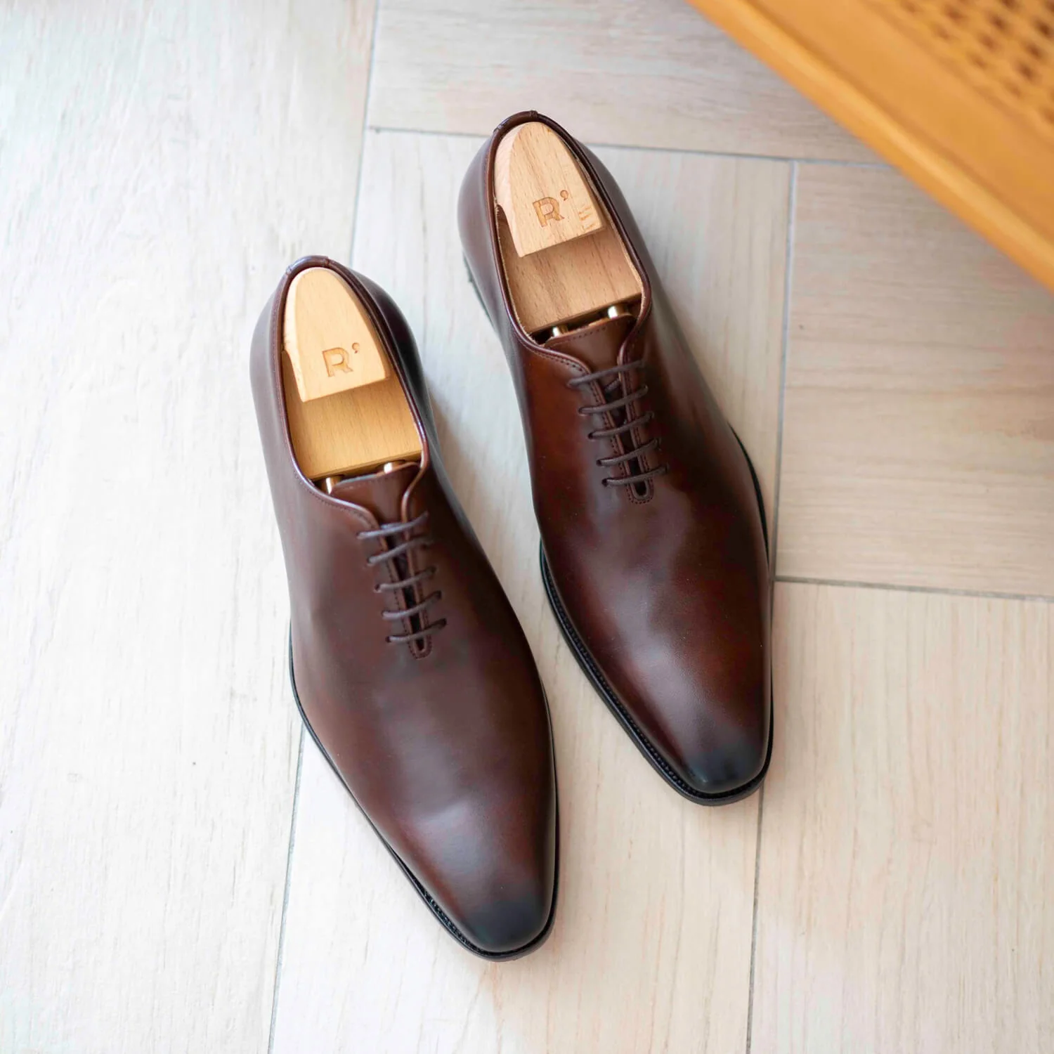 Roller-Richelieu en cuir brown