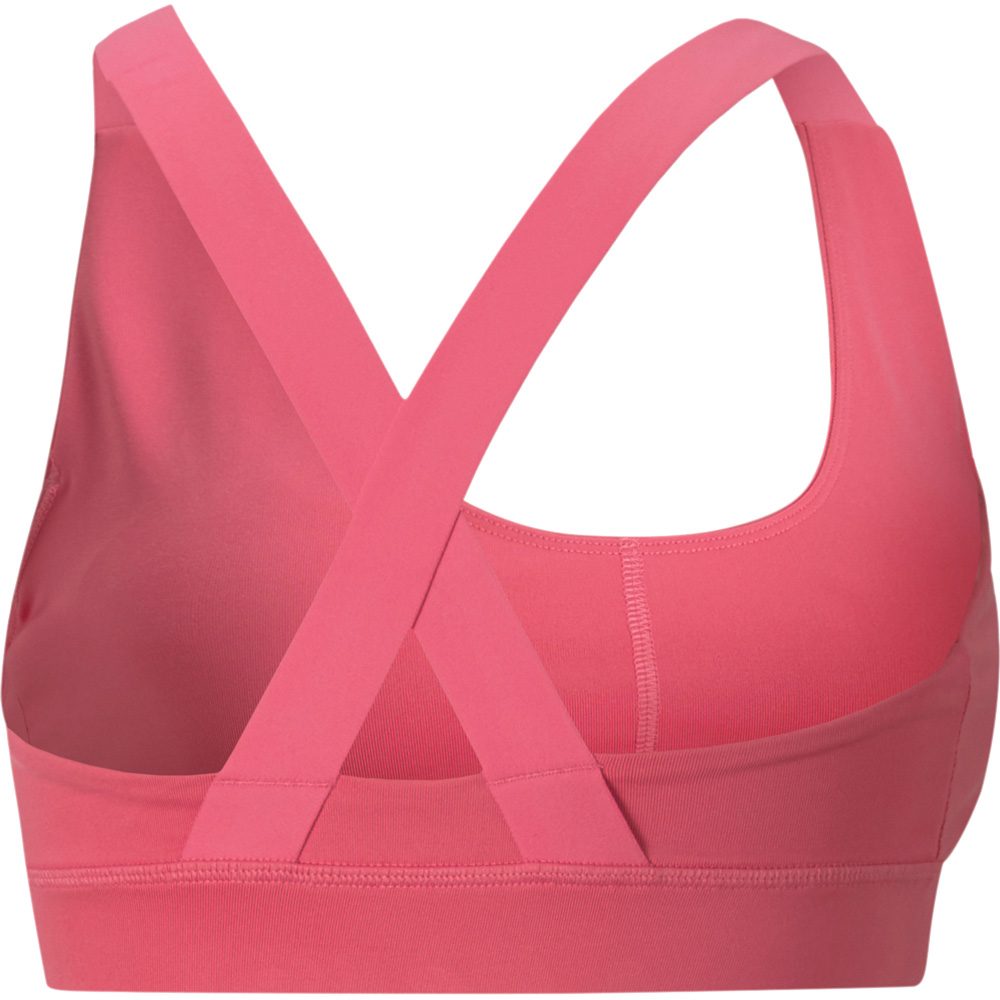 Puma Mid Impact Fit Sport BH Damen sunset pink