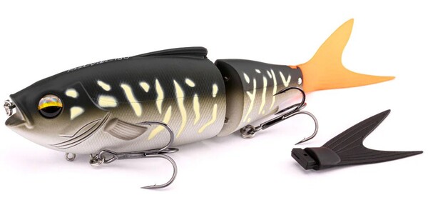 LMAB KØFI Real Vibe 180 Swimbait 18cm (53g) (avec Queue Supplémentaire)