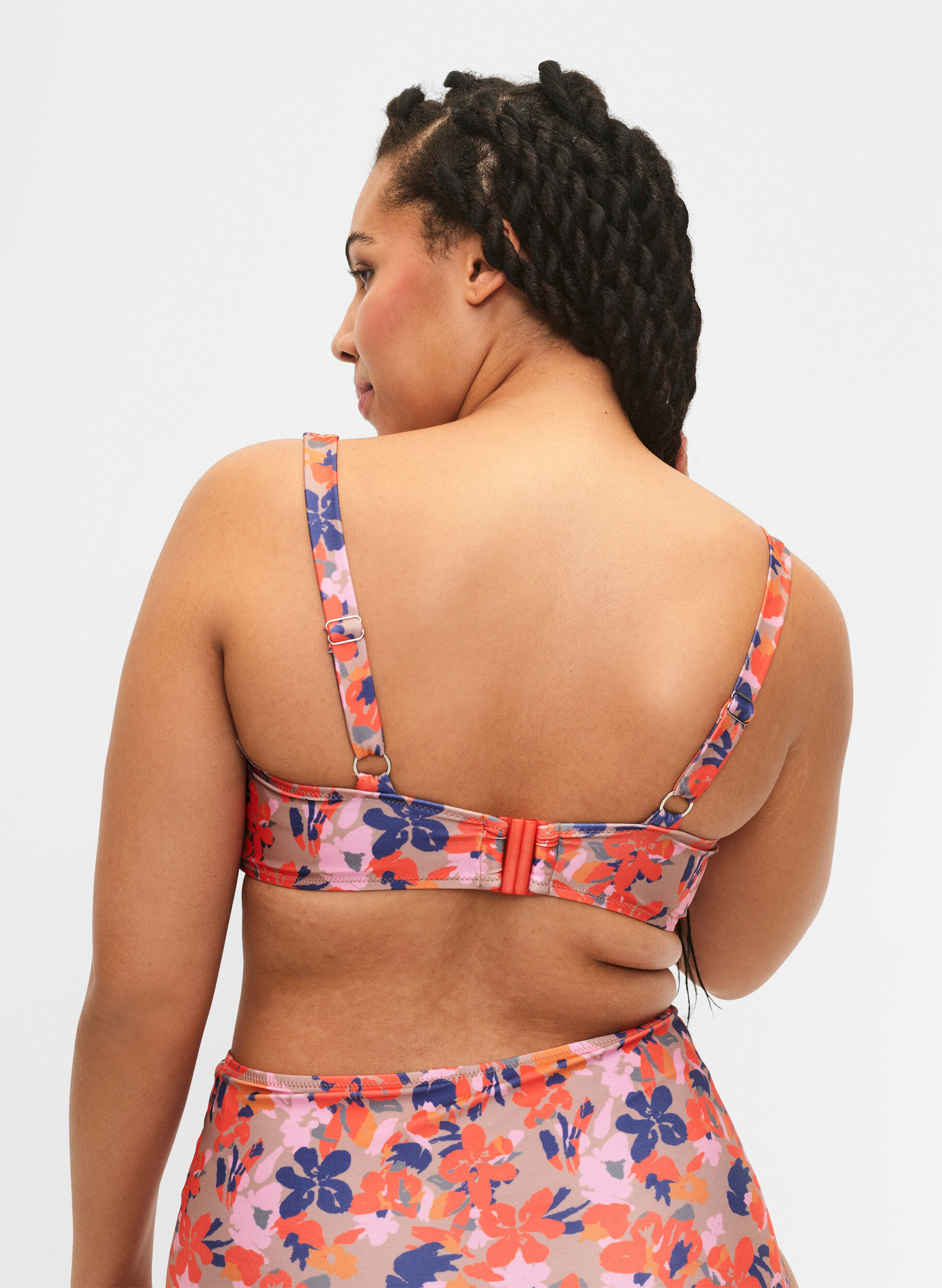 Printet bikini overdel