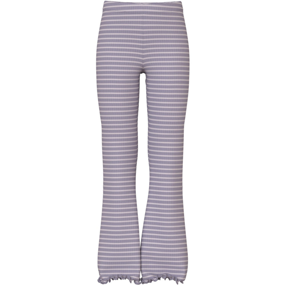 Køb Name It Lavender Gray Lilac Marble Stripe Nkfvemma Flare Bukser
