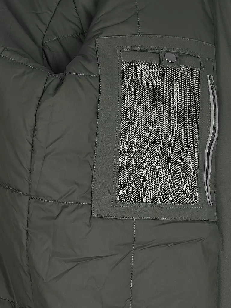 KNOWLEDGE COTTON APPAREL Softshell Parka grün