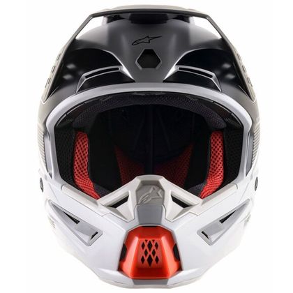 Casque cross Alpinestars S-M5 - RAYON - LIGHT GRAY BLACK SILVER MATT 2023 - Gris / Noir