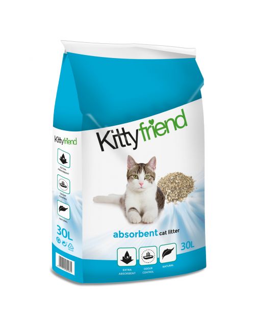 Kittyfriend Absorbent - Kattenbakvulling - 30 l