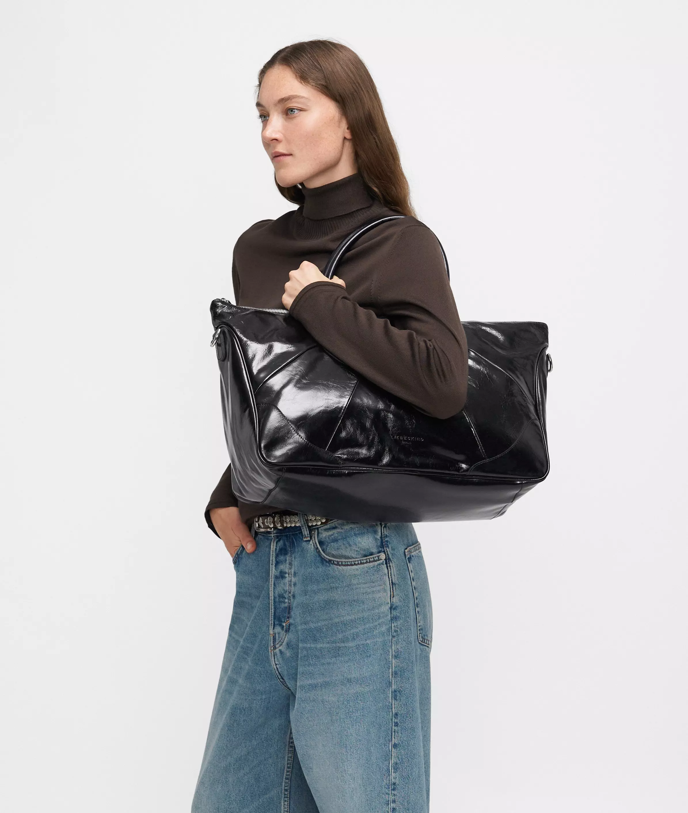 Esther Satchel XL Very large cowhide leather bag