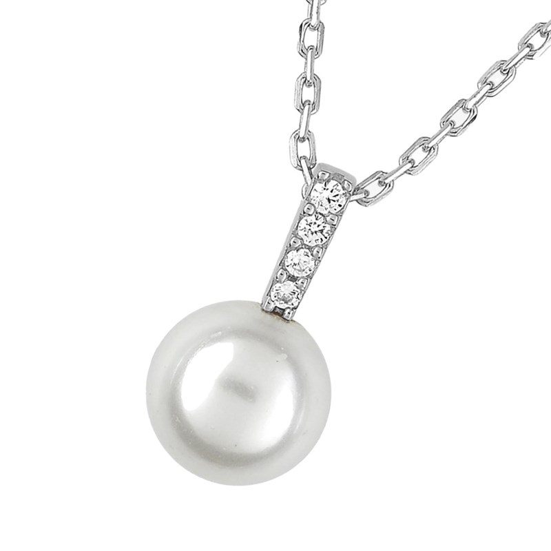 Collier Femme - Oxyde de zirconium - Argent 925 - Longueur : 42 cm