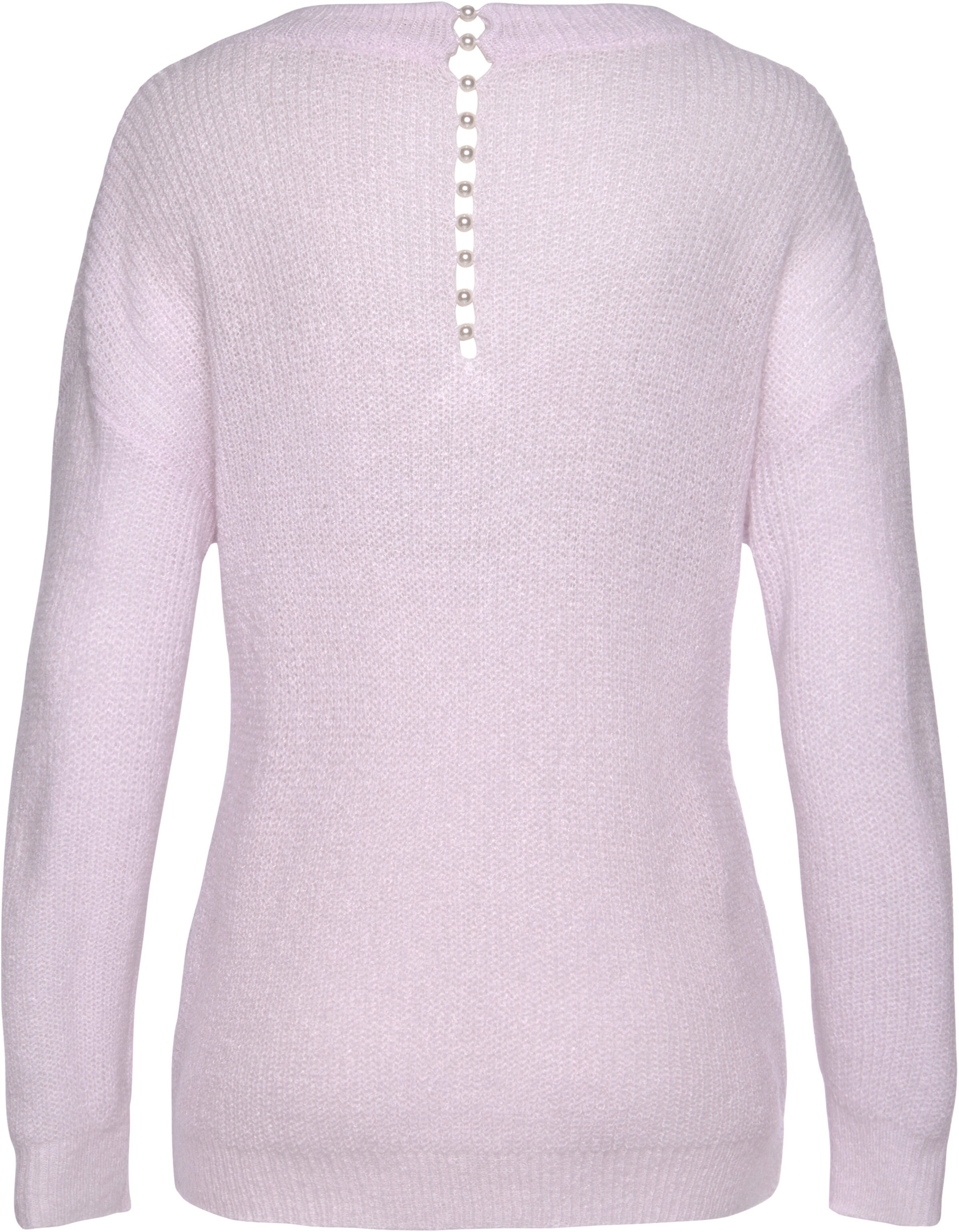 LASCANA V-Ausschnitt-Pullover in flieder