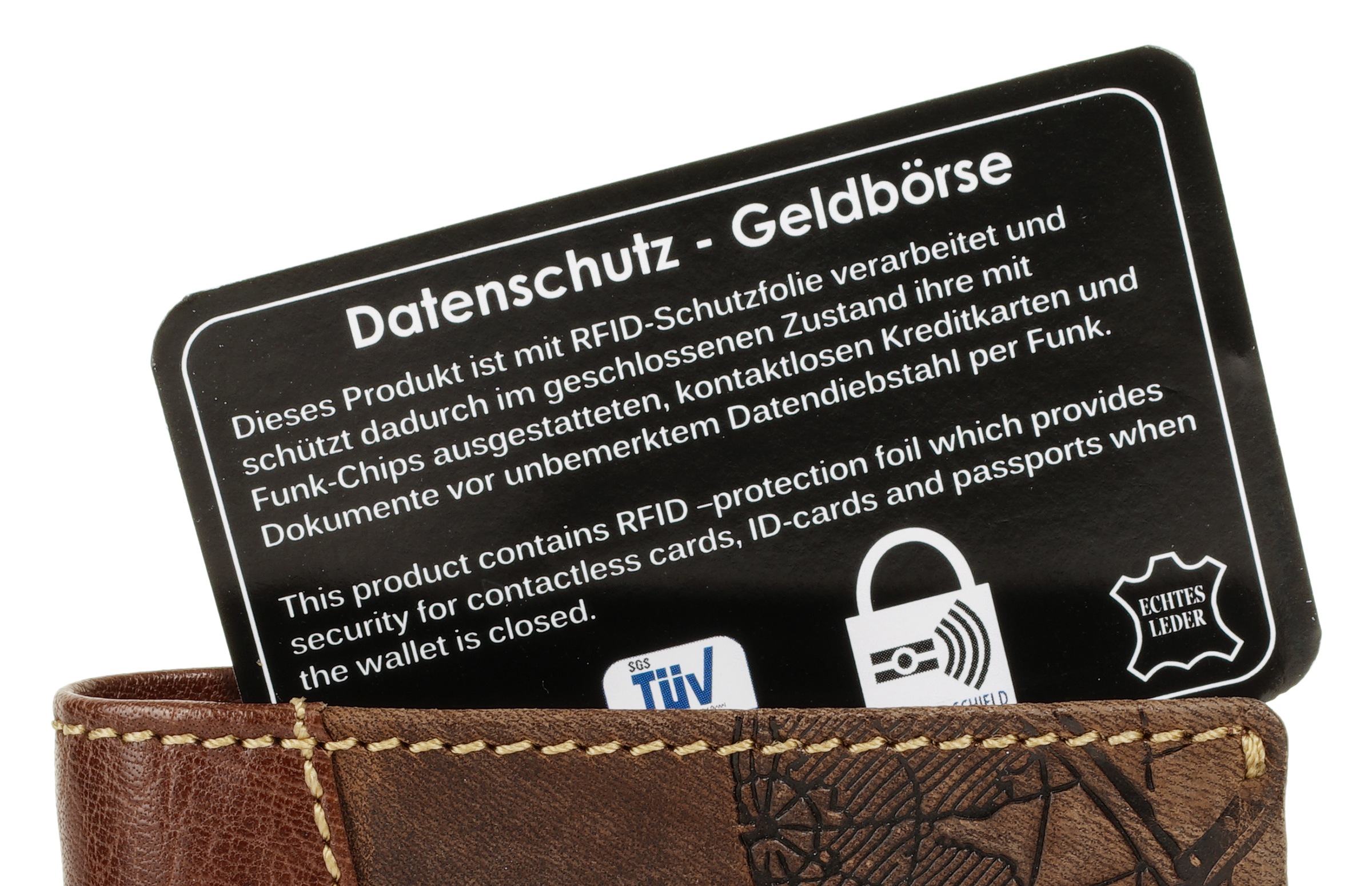 Chiemsee Geldbörse echt Leder