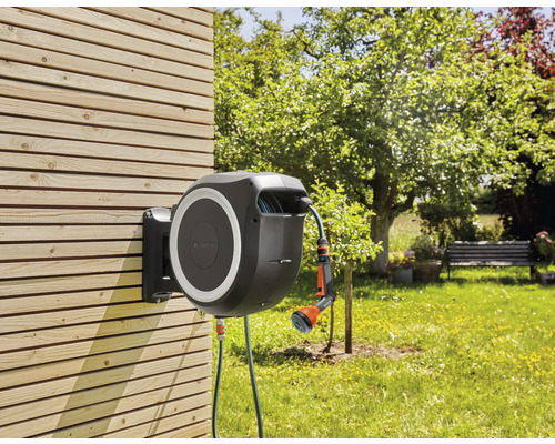 GARDENA RollUp XL wandslangenbox, exclusief, inclusief Classic Multi-Showerkop