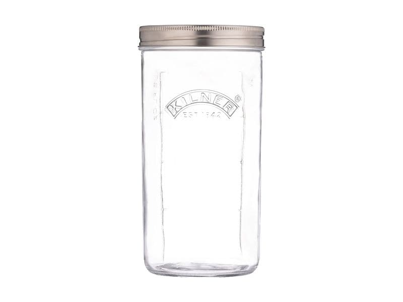 Kilner Fermentierglas Set 1000 ml, 1 Stück Set zum Fermentieren inklusive Silikondeckel, Luftschloss