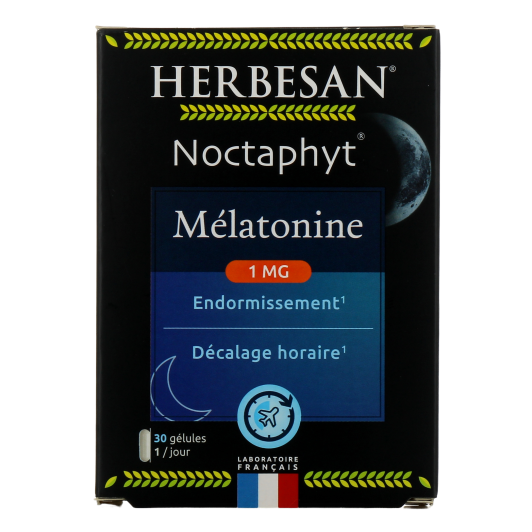 Herbesan Noctaphyt Mélatonine - Endormissement, Décalage Horaire