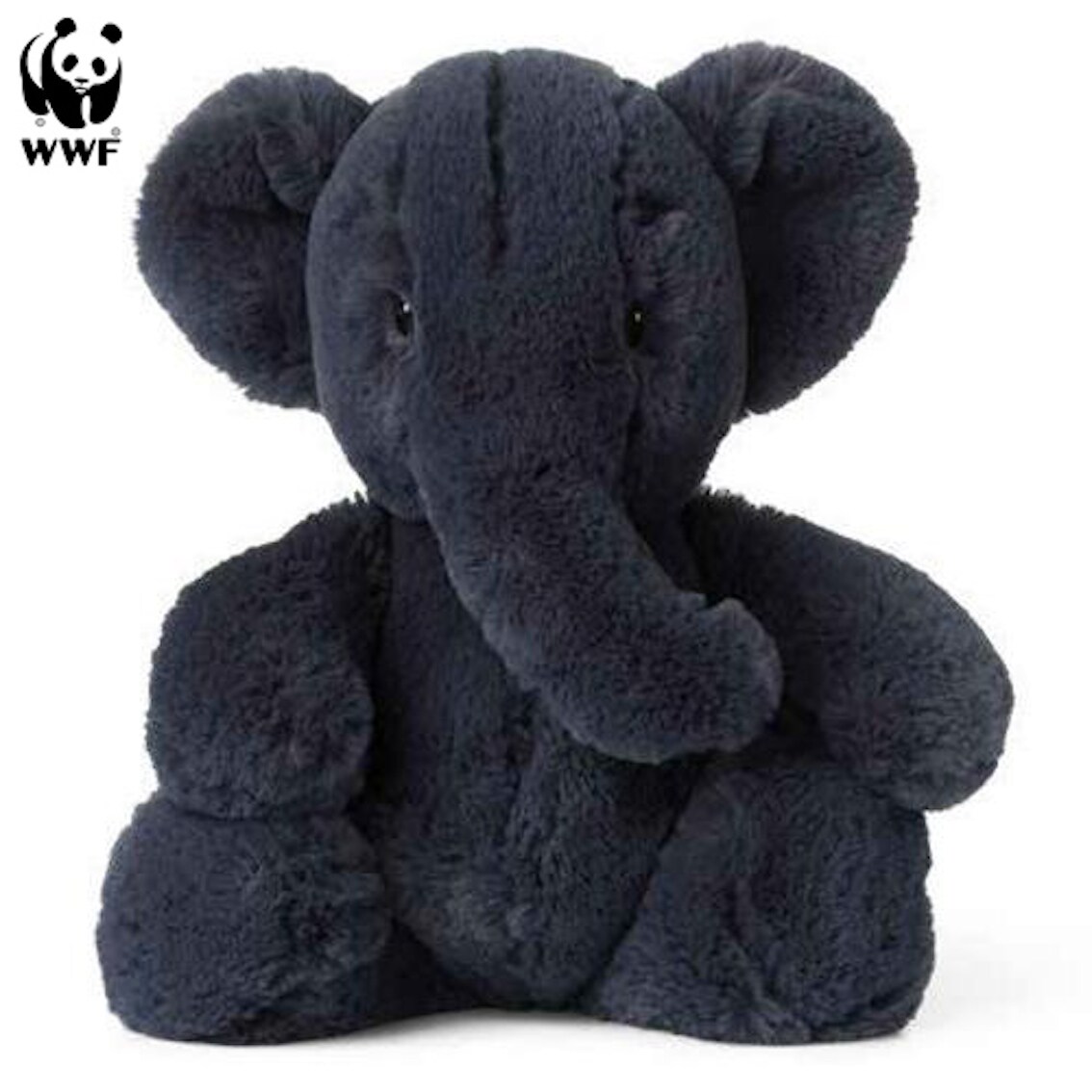 WWF Cub Club - Ebu der Elefant (anthrazit, 29cm) Kuscheltier Stofftier für Kleinkinder Elephant