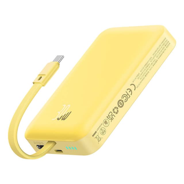 Powerbank Baseus Magnetic Mini 10000mAh 30W MagSafe (gul)