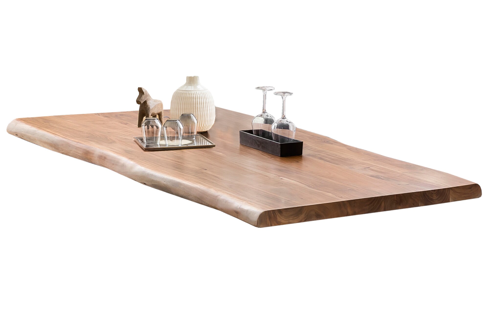 Tisch 220x100 Akazie Metall Holztisch Esstisch Speisetisch Küchentisch Esszimmer
