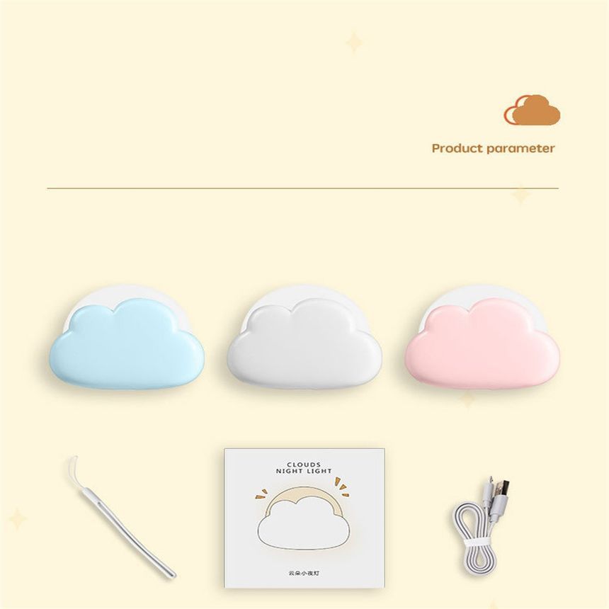 HOMTEC - Cloud USB oplaadbare nachtlamp