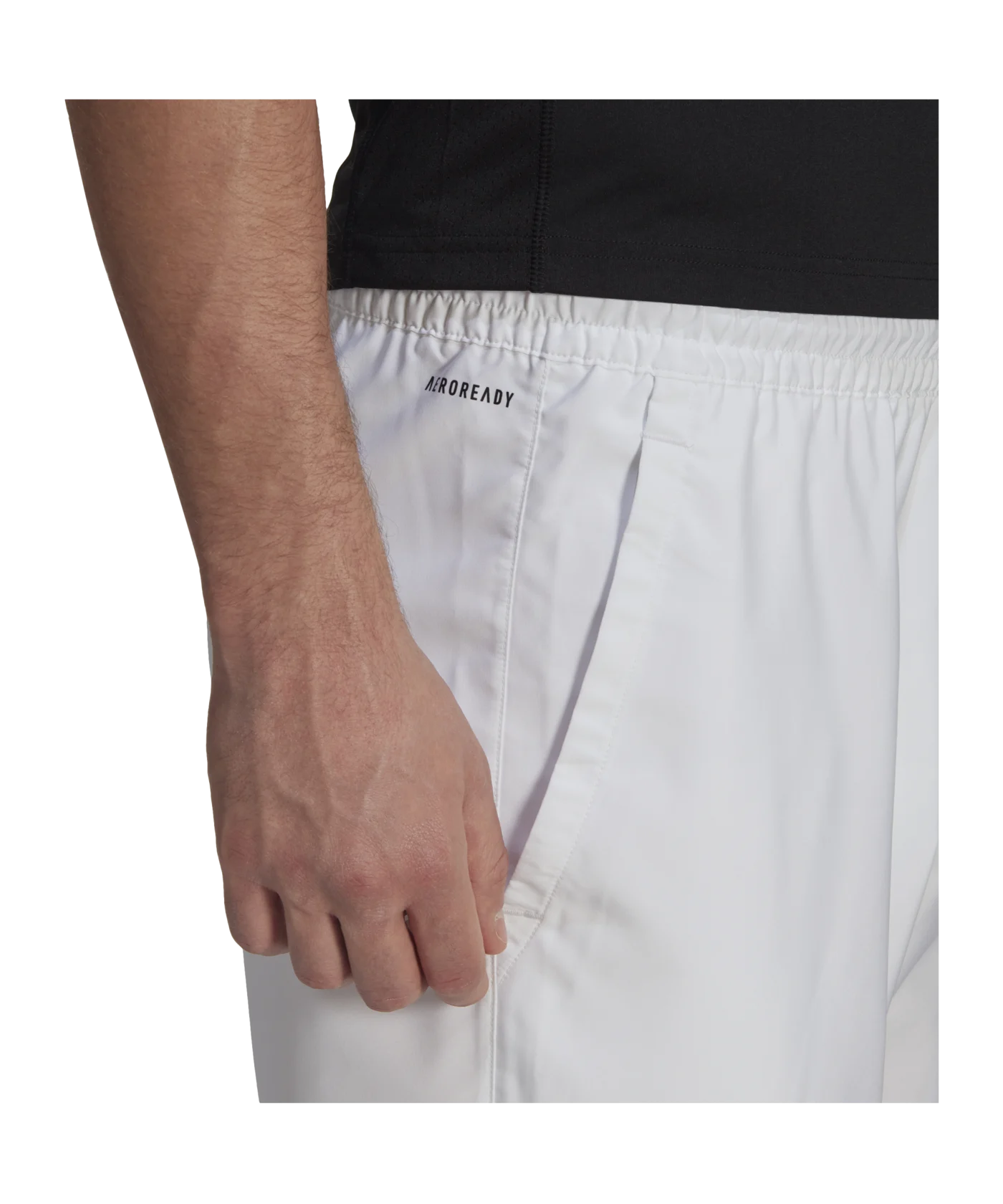 adidas 3 Stripes Tennis Short Weiss Schwarz