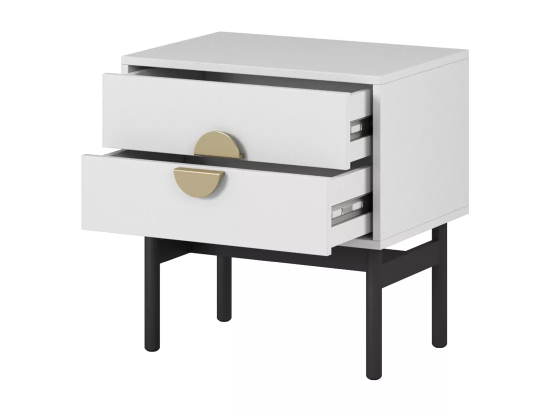 Table de chevet - 55 cm - blanc - STOON