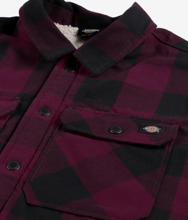 Dickies Sherpa Lined Sacramento Hemd (maroon)