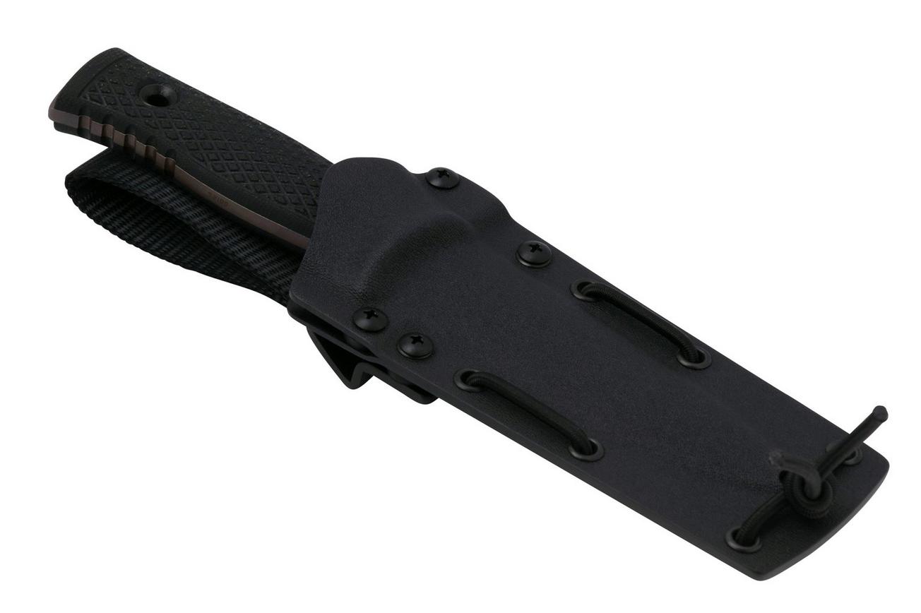 TRC M-1SL Apocalyptic Finish M390, Black Canvas Micarta, Kydex Sheath, survivalmes