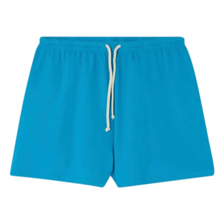 American Vintage Short Lopintale Coton et Lin | Bleu