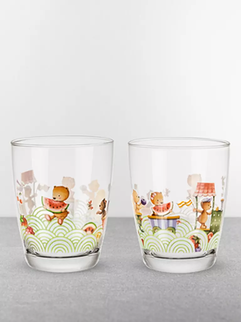 VILLEROY & BOCH Kinderglas 2er Set Happy as a Bear  bunt