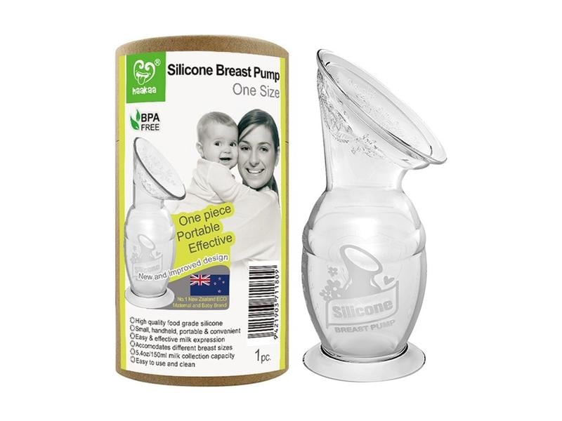 Haakaa Milchpumpe mit Saugfuss 100 ml Manuell Einfache und effiziente Handmilchpumpe