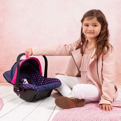 Bayer Design B Babystol Til Dukke Deluxe, Blå/Rosa